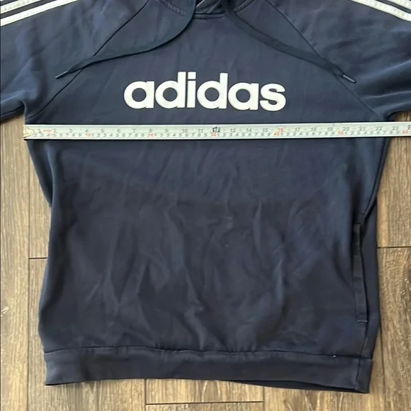 Adidas Navy Blue Hoodie Mens Large - Picture 13 of 15